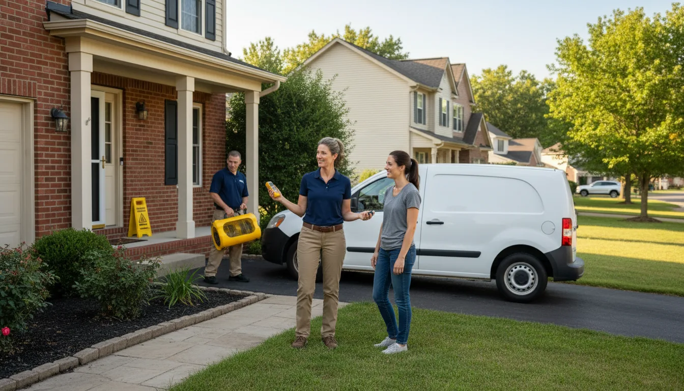 Water restoration image for Dehumidification And Cleanup Services in Wilton, ME